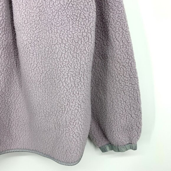 Madewell Jacket Popover Polartec Fleece Purple Long Sleeve Pocket - Picture 12 of 12